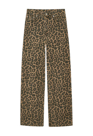 HUGH JEAN - BLACK AND BROWN LEOPARD - ANINE BING