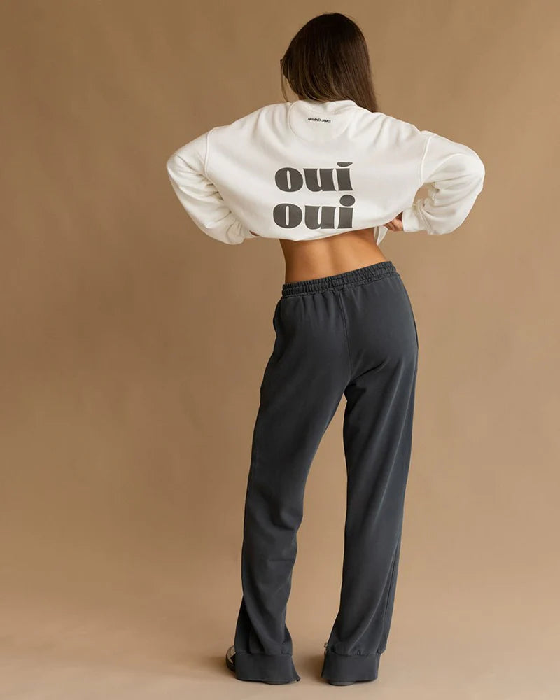 OUI SWEATSHIRT - SNOW - ARAMINTA JAMES