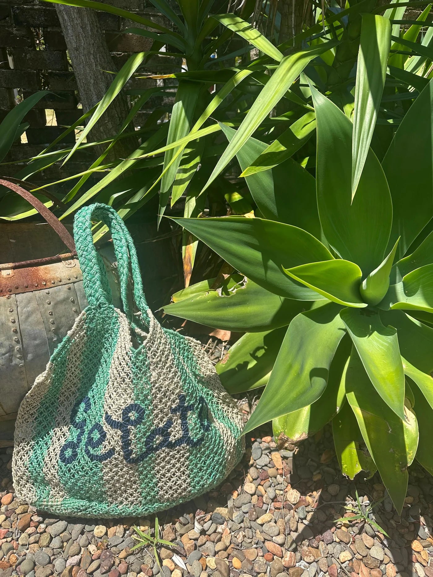 DREW BAG - GELATO - LIME/NATURAL/BROWN- THE JACKSONS