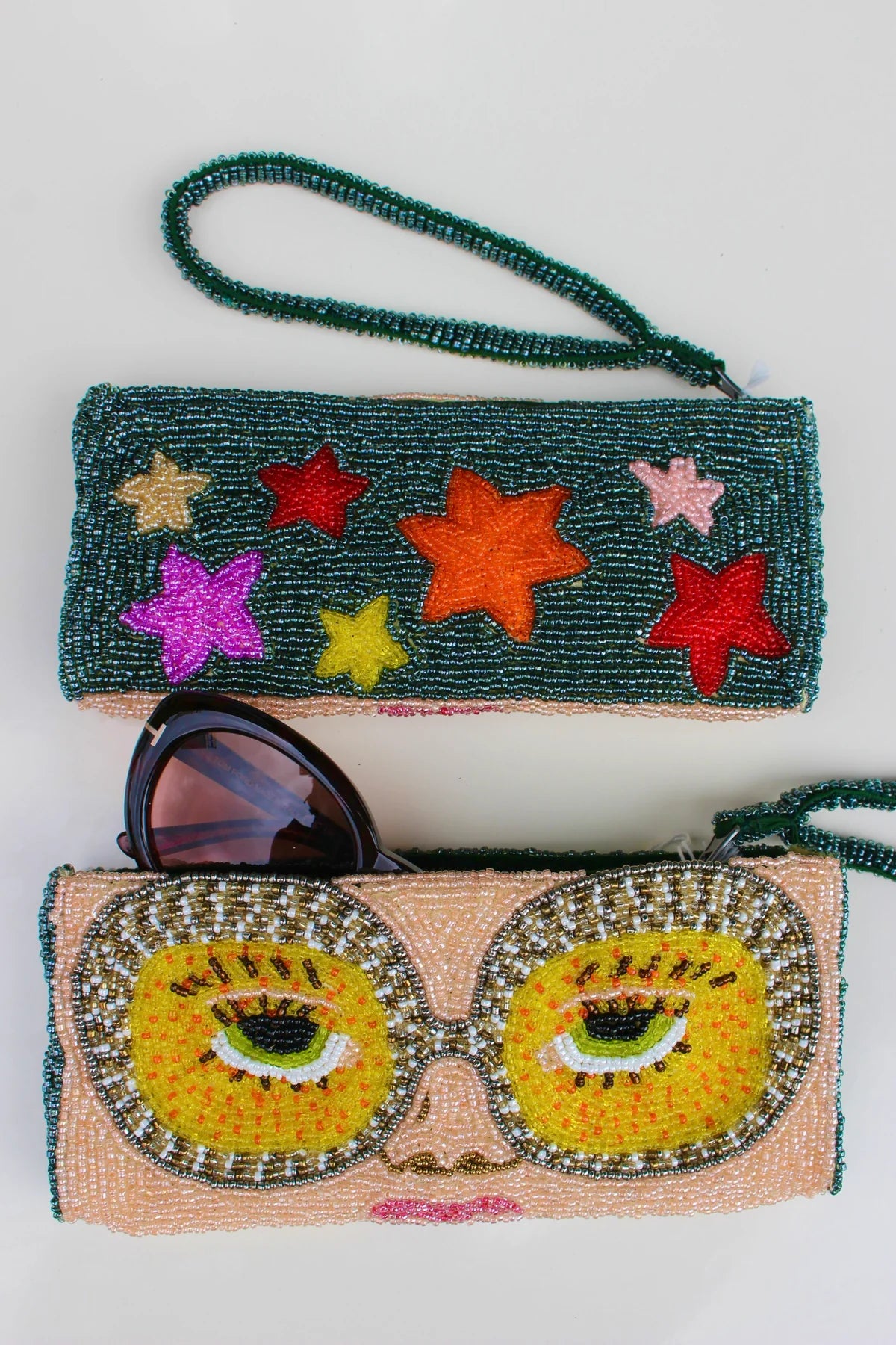 BEADED GLASSES CASE - LUNETTES ELTON - THE JACKSONS