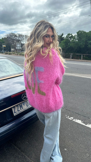 CHARLOTTE MOHAIR CARDIGAN - CANDY PINK - LES TRICOTS D'O