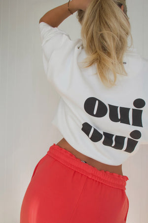 OUI SWEATSHIRT - SNOW - ARAMINTA JAMES