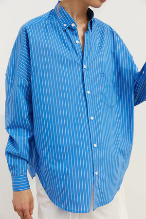 JERRY SHIRT - BLUE - BLANCA