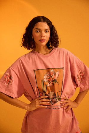 KC DESERT ROSE TEE - PINK - KINGA CSILLA