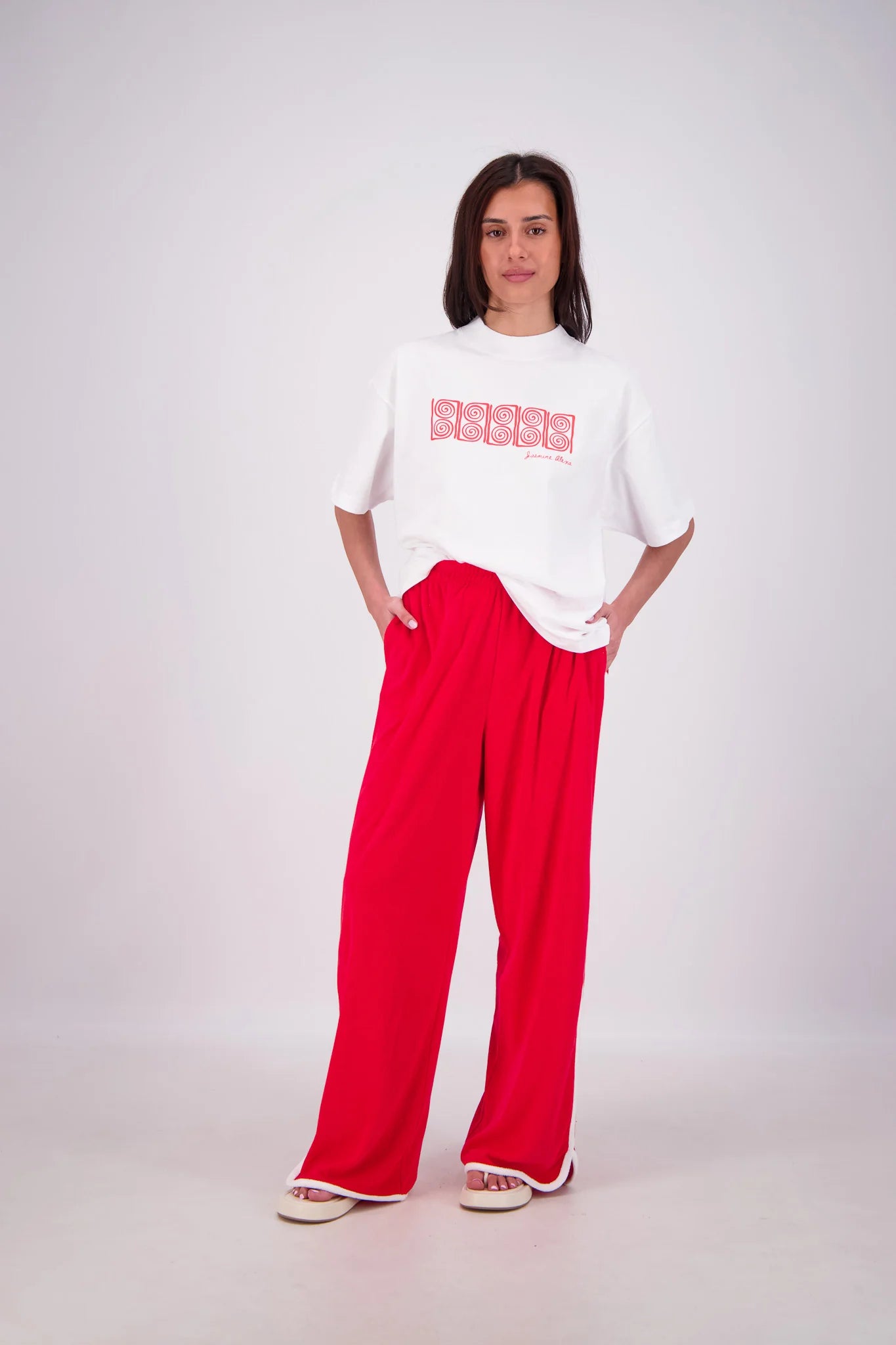 KUHIO PANTS - RED - JASMINE ALEXA