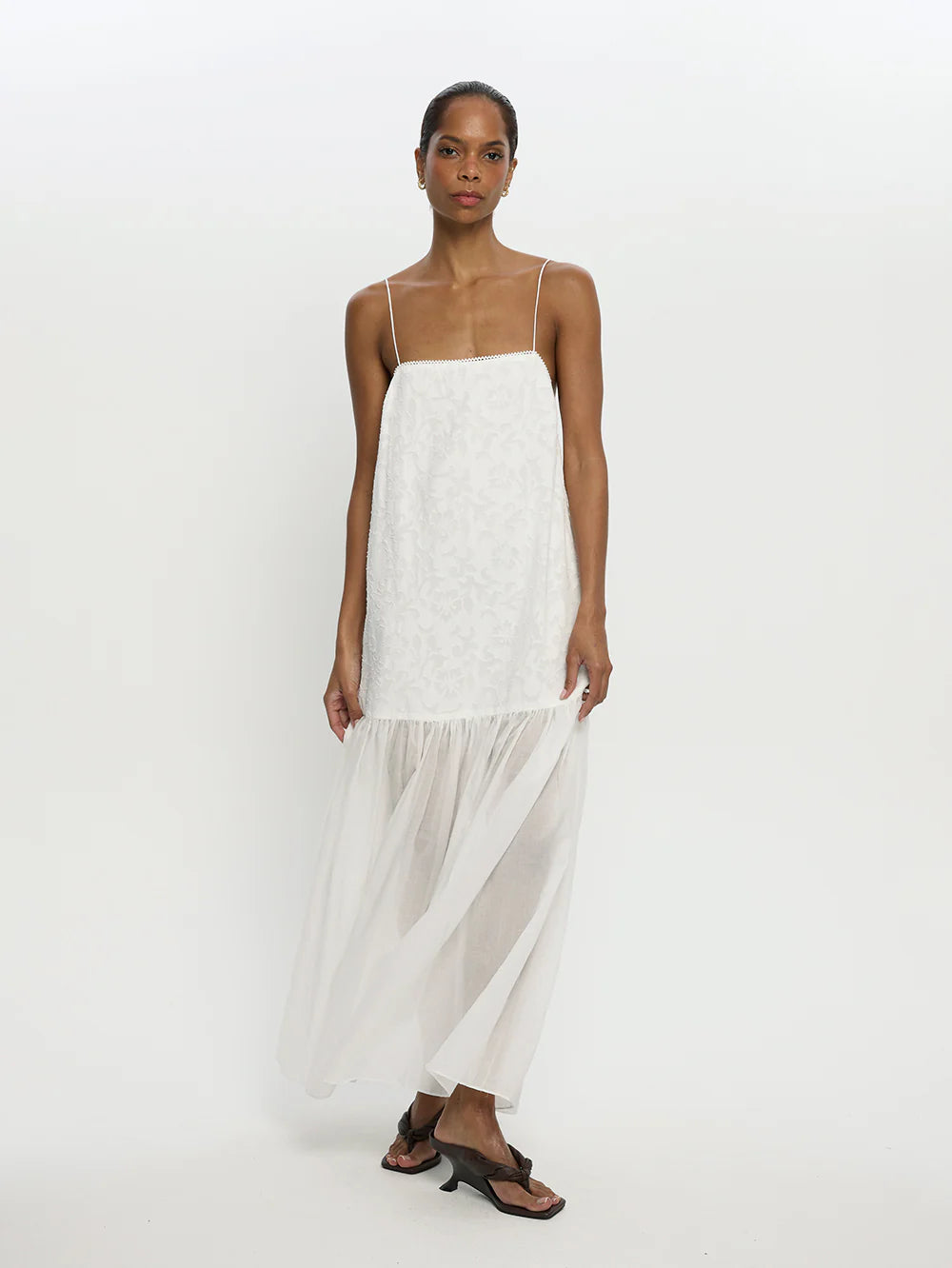 OTTAVIA MAXI DRESS - IVORY - KIVARI