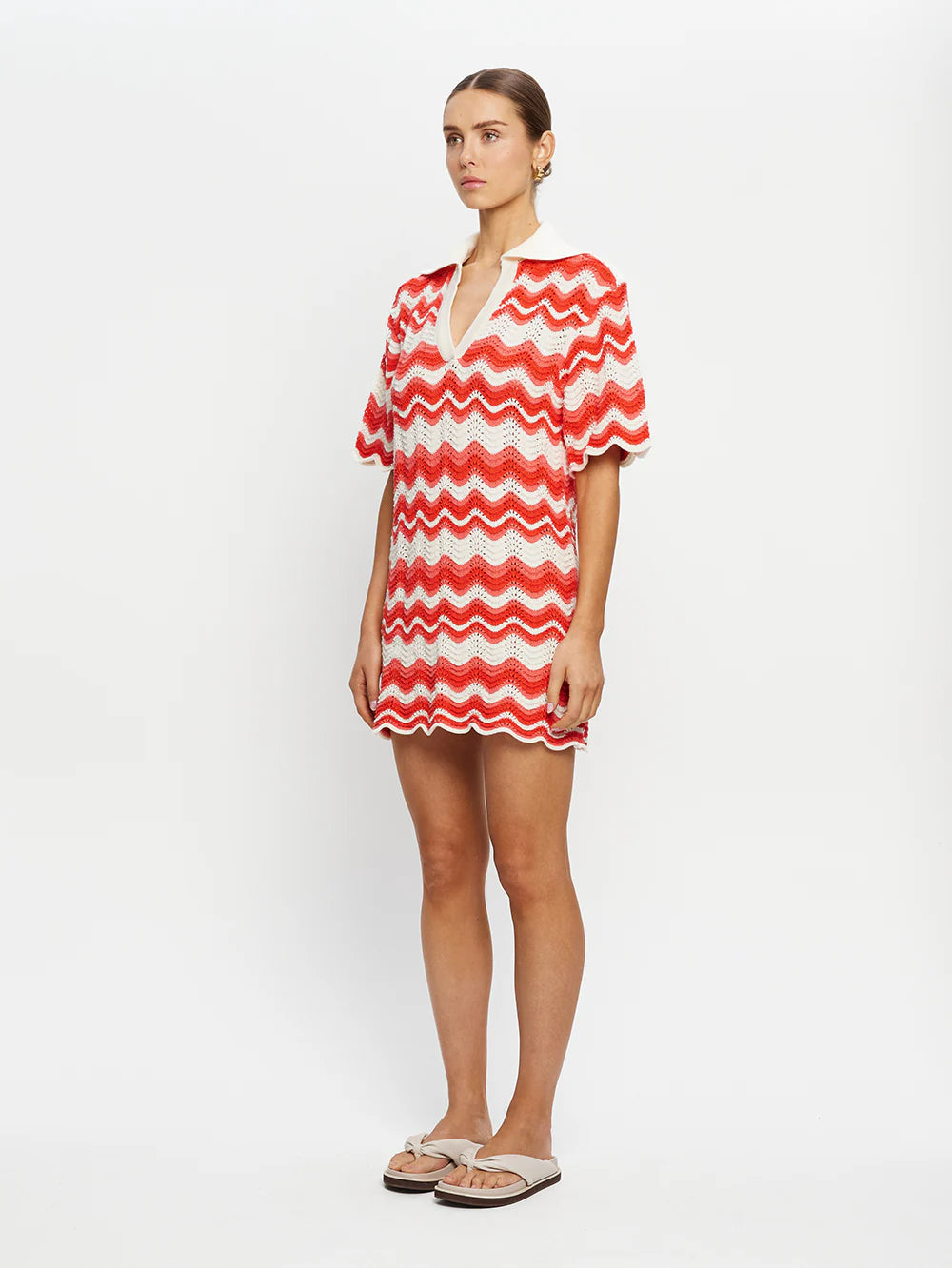 LEIGHTON MINI DRESS - CORAL - KIVARI