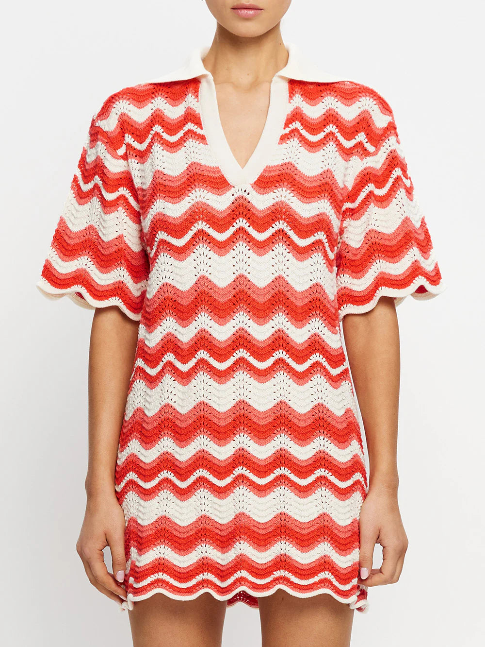 LEIGHTON MINI DRESS - CORAL - KIVARI