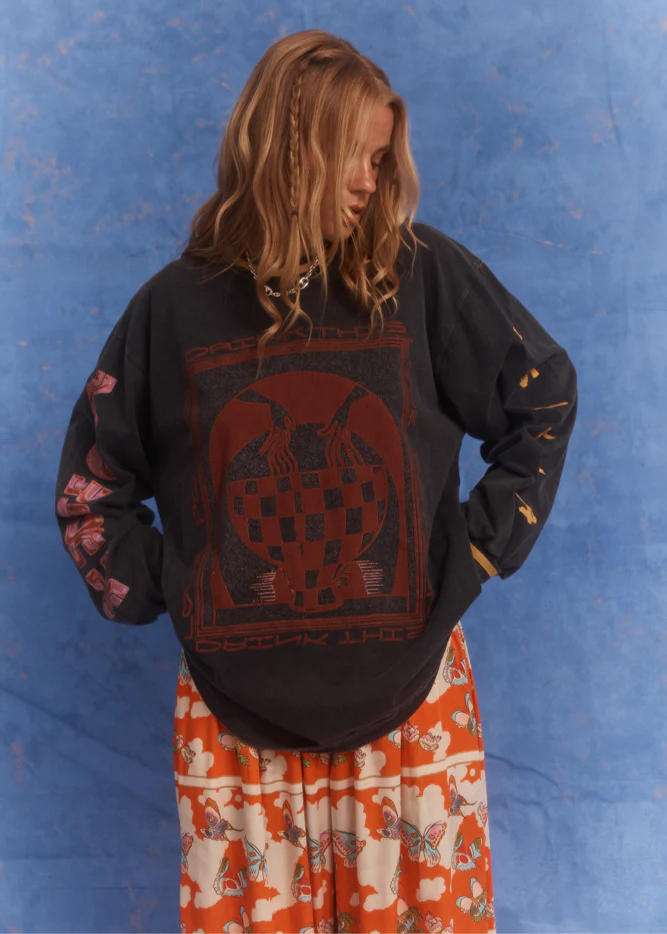 LOVE POTION ROSES L/S TEE - KINGA CSILLA