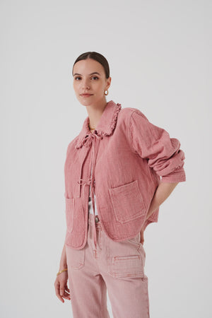 HEIDI JACKET - POWDER PINK - SEVENTY + MOCHI