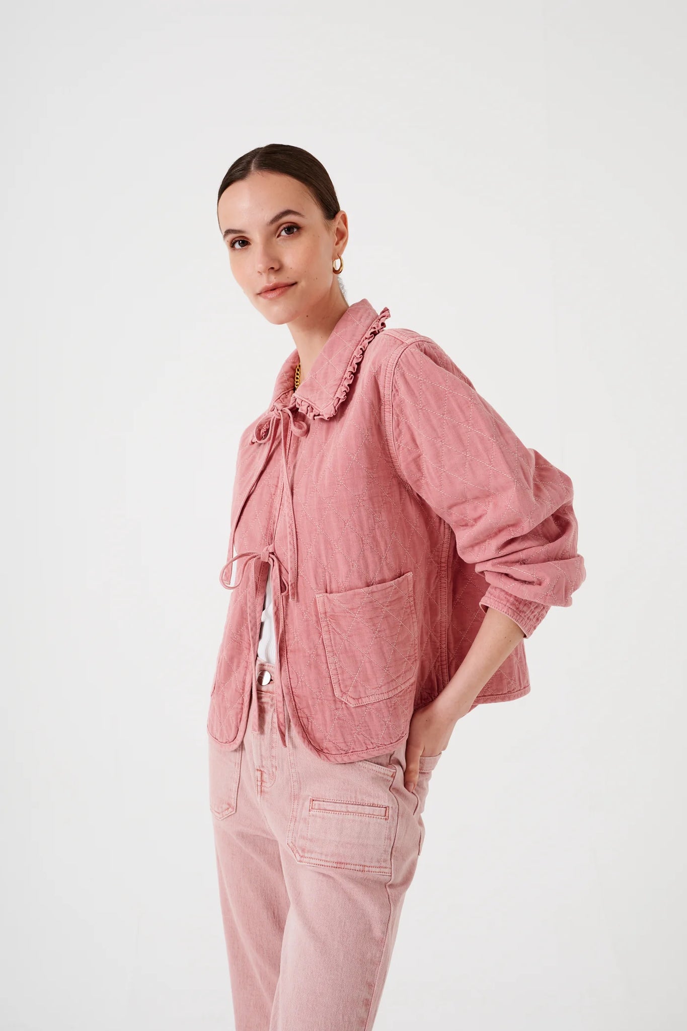 HEIDI JACKET - POWDER PINK - SEVENTY + MOCHI