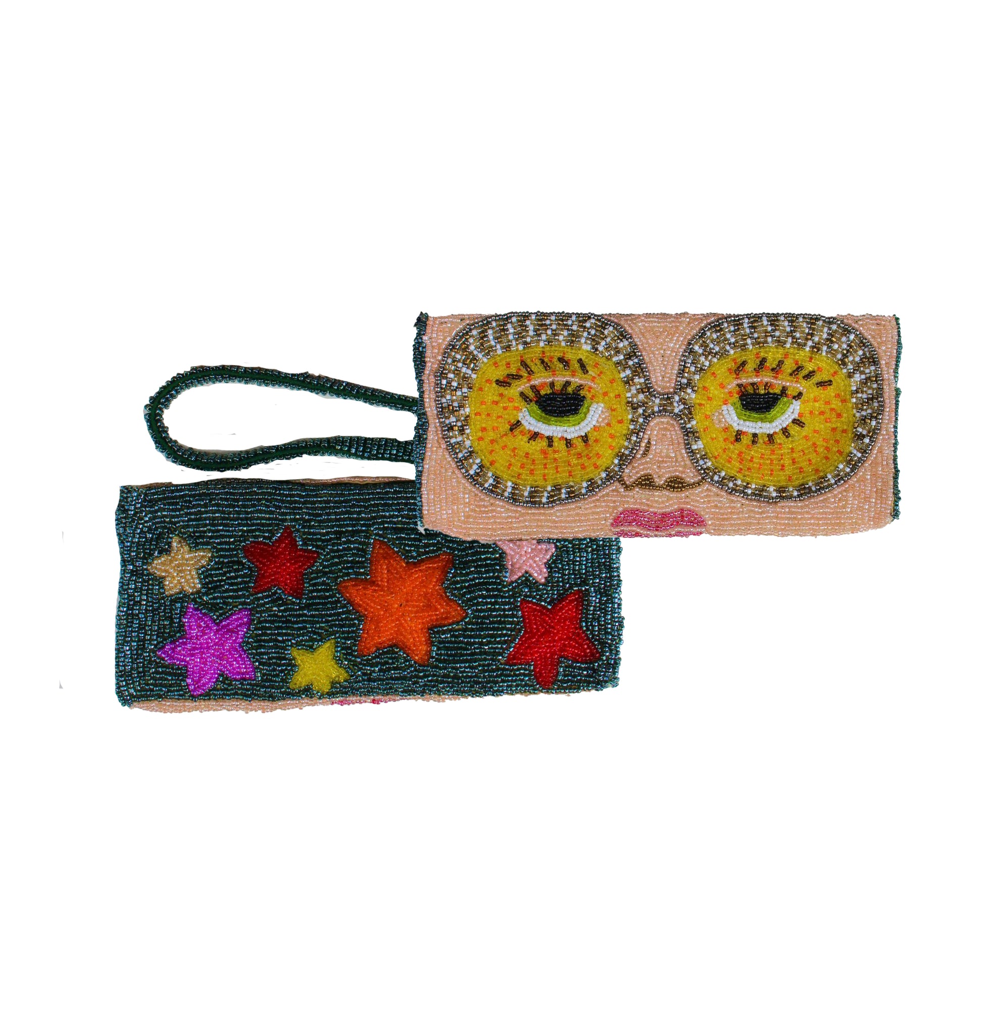 BEADED GLASSES CASE - LUNETTES ELTON - THE JACKSONS