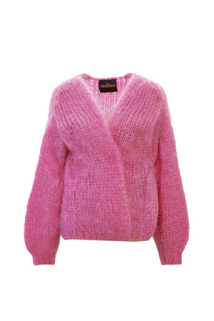 CHARLOTTE MOHAIR CARDIGAN - CANDY PINK - LES TRICOTS D'O