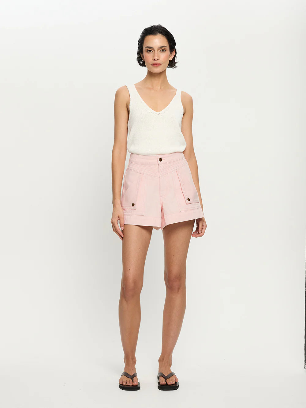 CELENE DENIM SHORT - PINK - KIVARI