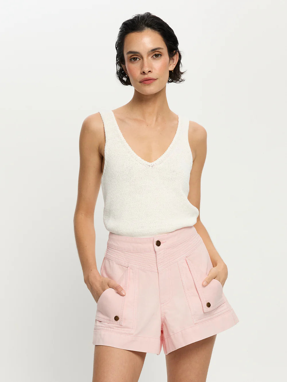 CELENE DENIM SHORT - PINK - KIVARI