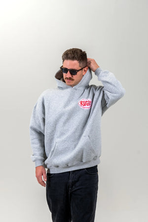 RUGBY UNISEX HOODIE - GREY - MAKU