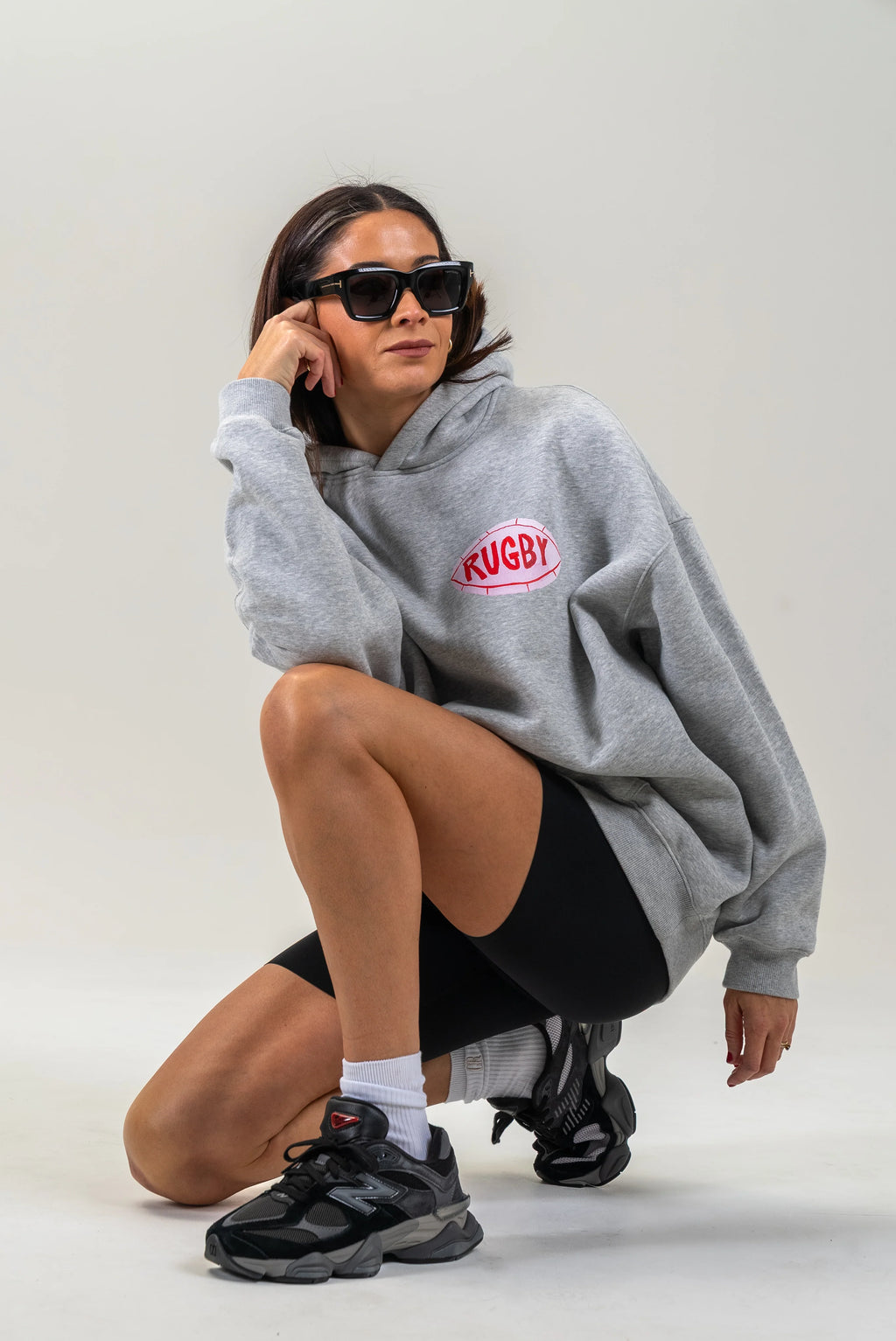 RUGBY UNISEX HOODIE - GREY - MAKU