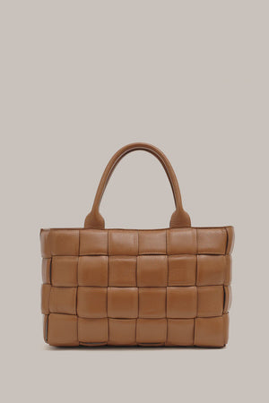 MARGOT XL WOVEN TOTE - TAN - VESTIRSI