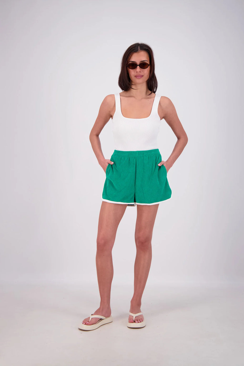 KUHIO SHORTS - GREEN - JASMINE ALEXA