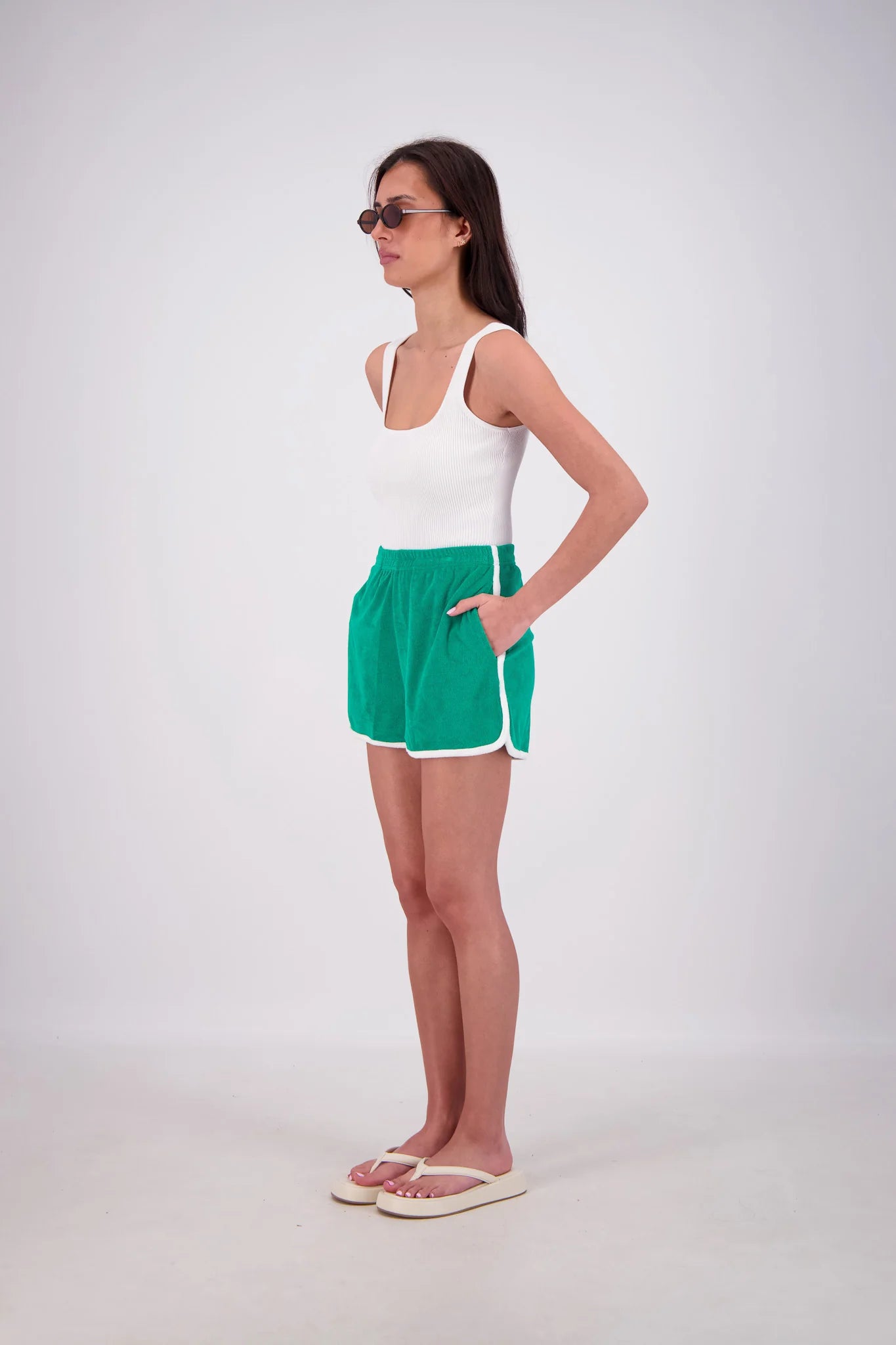 KUHIO SHORTS - GREEN - JASMINE ALEXA