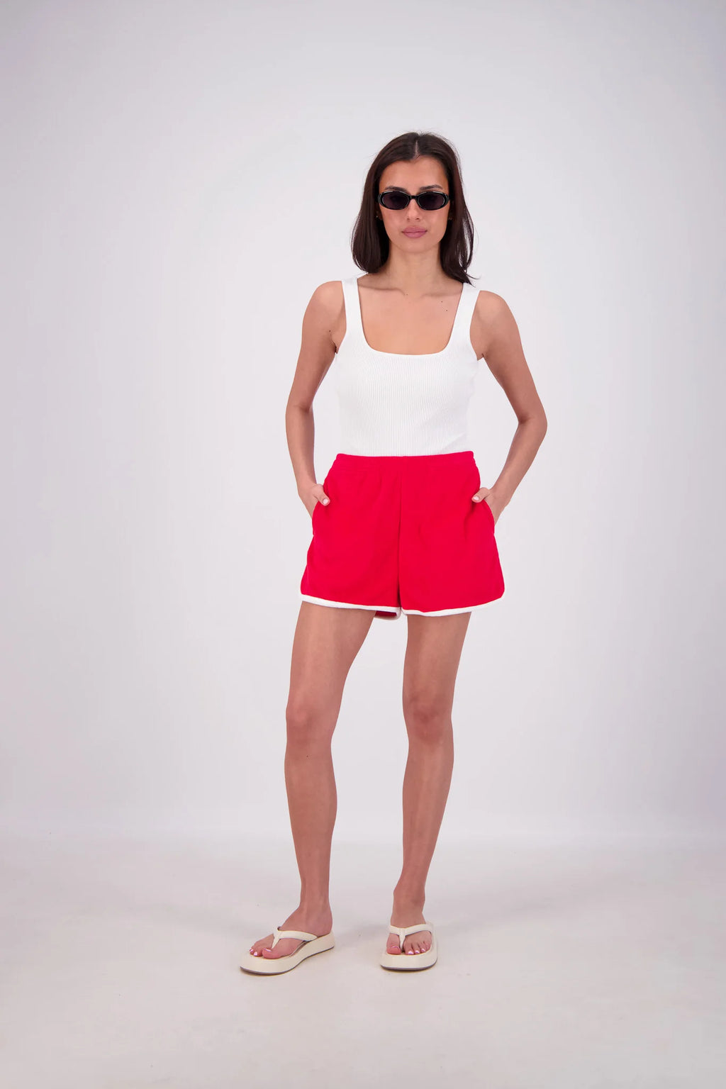 KUHIO SHORTS - RED - JASMINE ALEXA