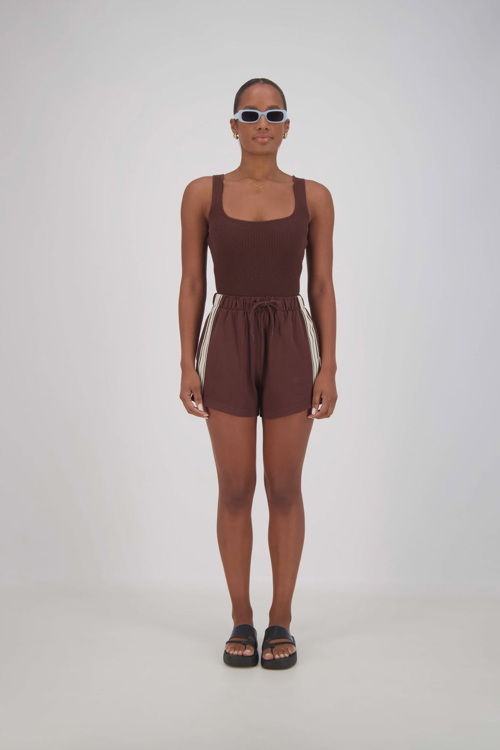 PANAREA SHORTS - BROWN - JASMINE ALEXA