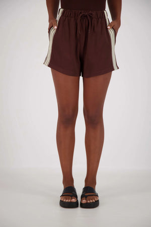 PANAREA SHORTS - BROWN - JASMINE ALEXA