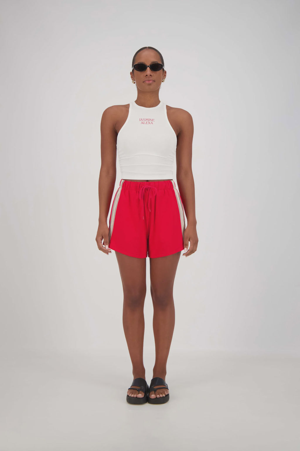 PANAREA SHORTS - RED - JASMINE ALEXA