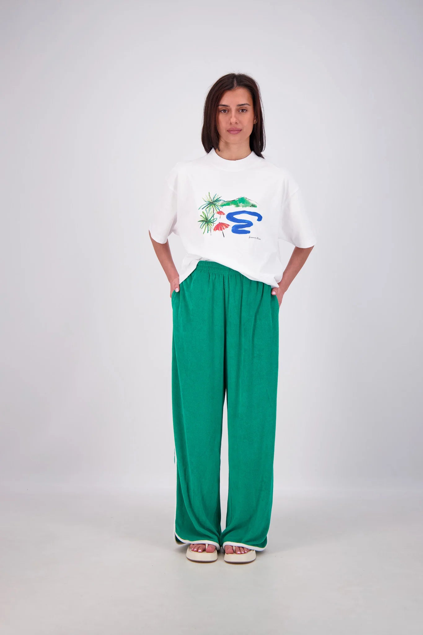 KUHIO PANTS - GREEN - JASMINE ALEXA