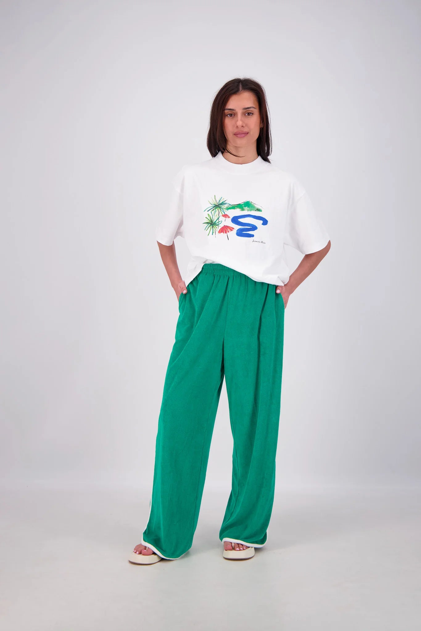 KUHIO PANTS - GREEN - JASMINE ALEXA