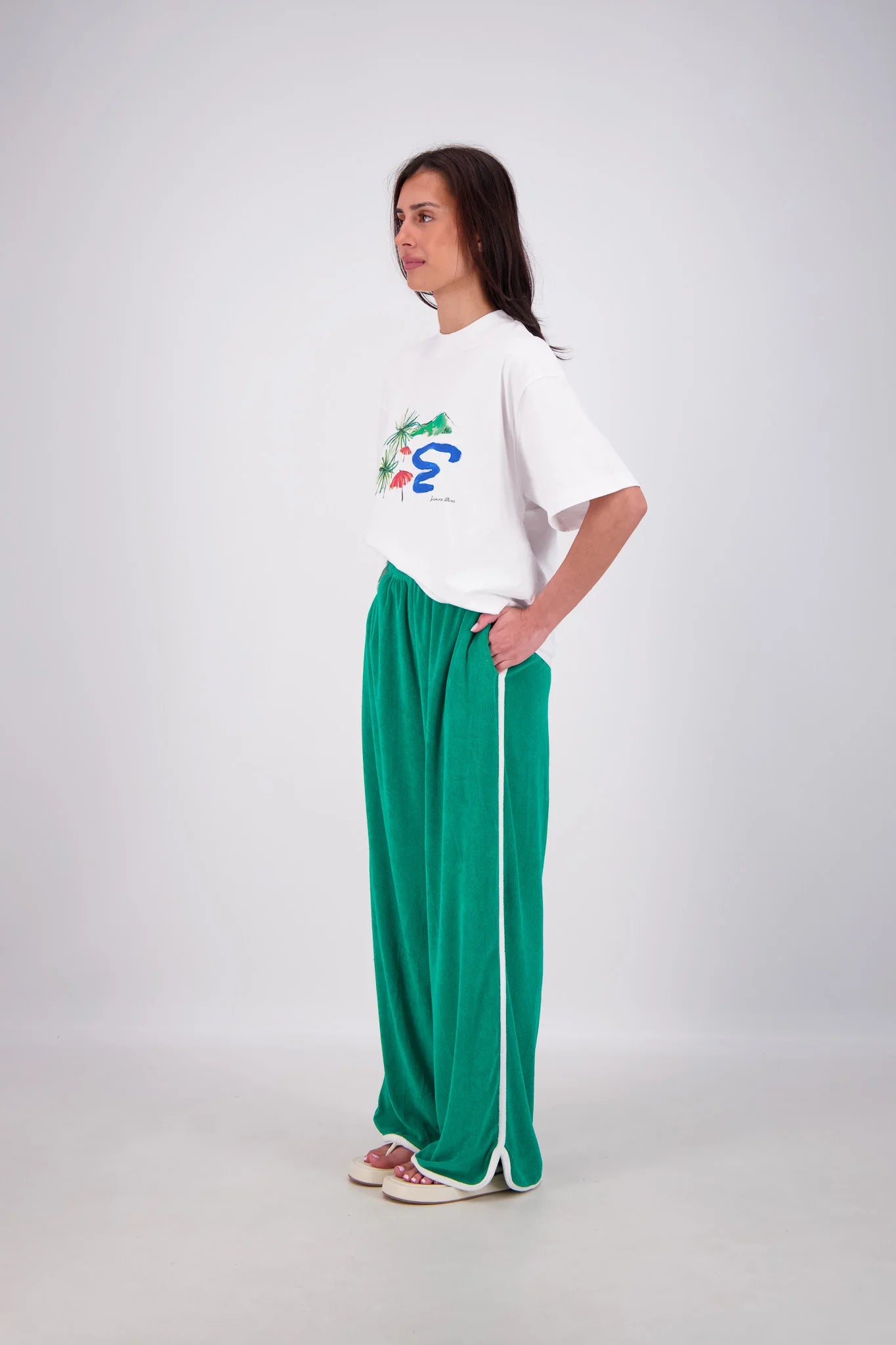 KUHIO PANTS - GREEN - JASMINE ALEXA