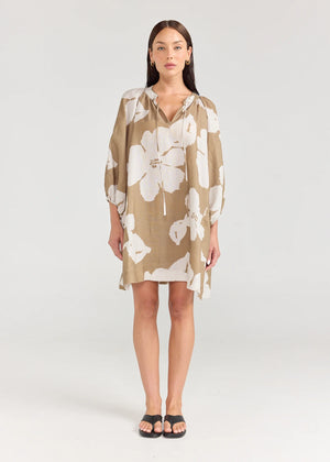 SANGRIA DRESS - OLIVE BLOOM - PIPPA RIDLEY