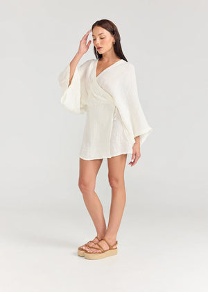 FARRAH DRESS - WHITE - PIPPA RIDLEY