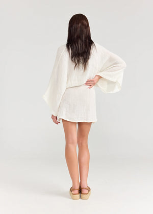 FARRAH DRESS - WHITE - PIPPA RIDLEY