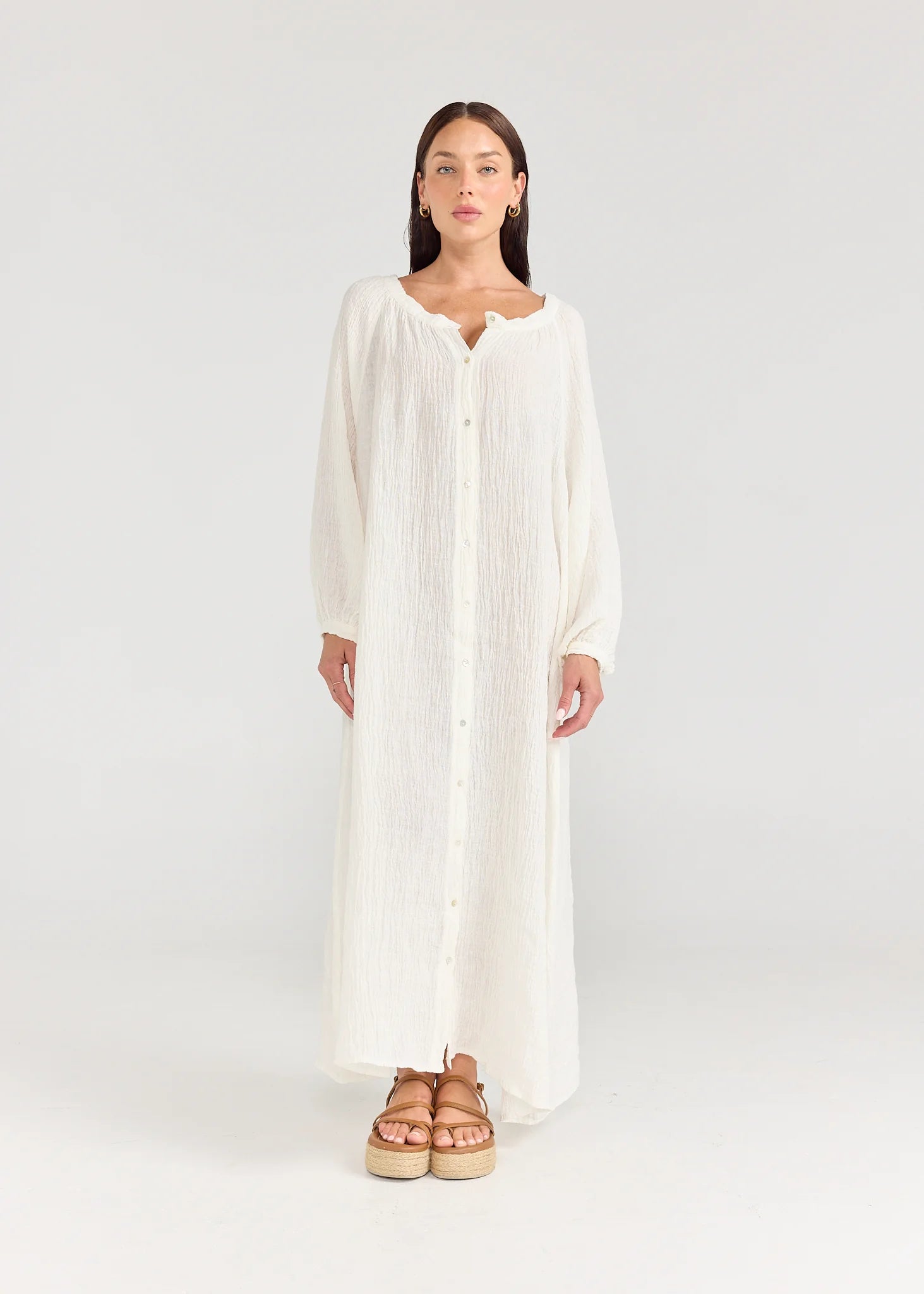 SIENNA DRESS - WHITE - PIPPA RIDLEY – EMIA FASHION