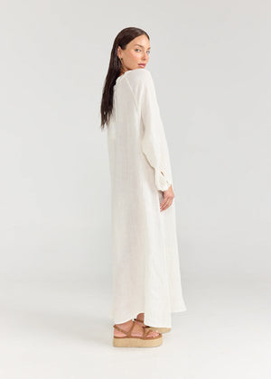 SIENNA DRESS - WHITE - PIPPA RIDLEY