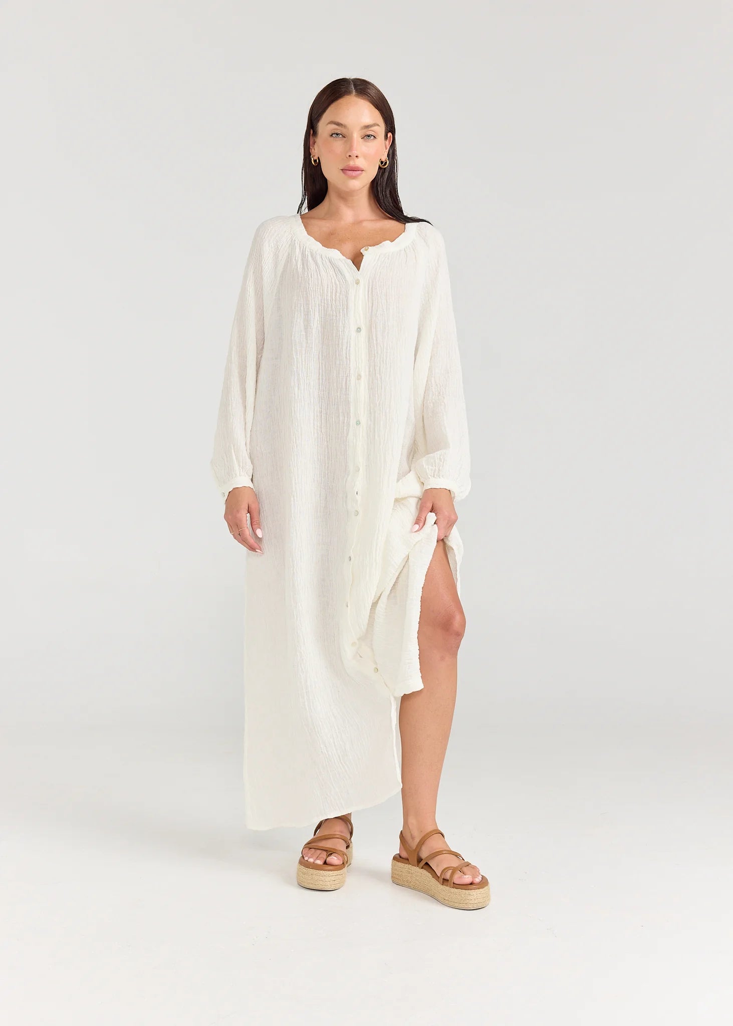 SIENNA DRESS - WHITE - PIPPA RIDLEY