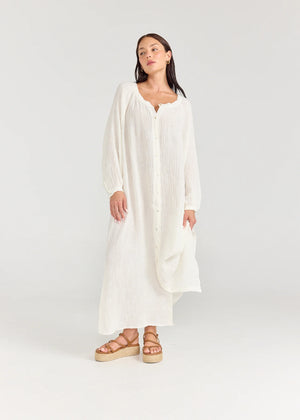 SIENNA DRESS - WHITE - PIPPA RIDLEY