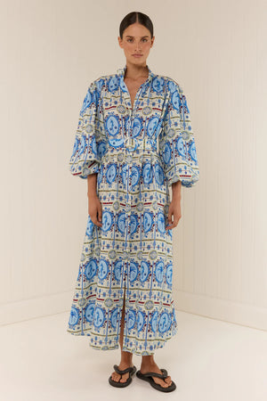 NODDY DRESS - LAGOONA TILE - PALM NOOSA