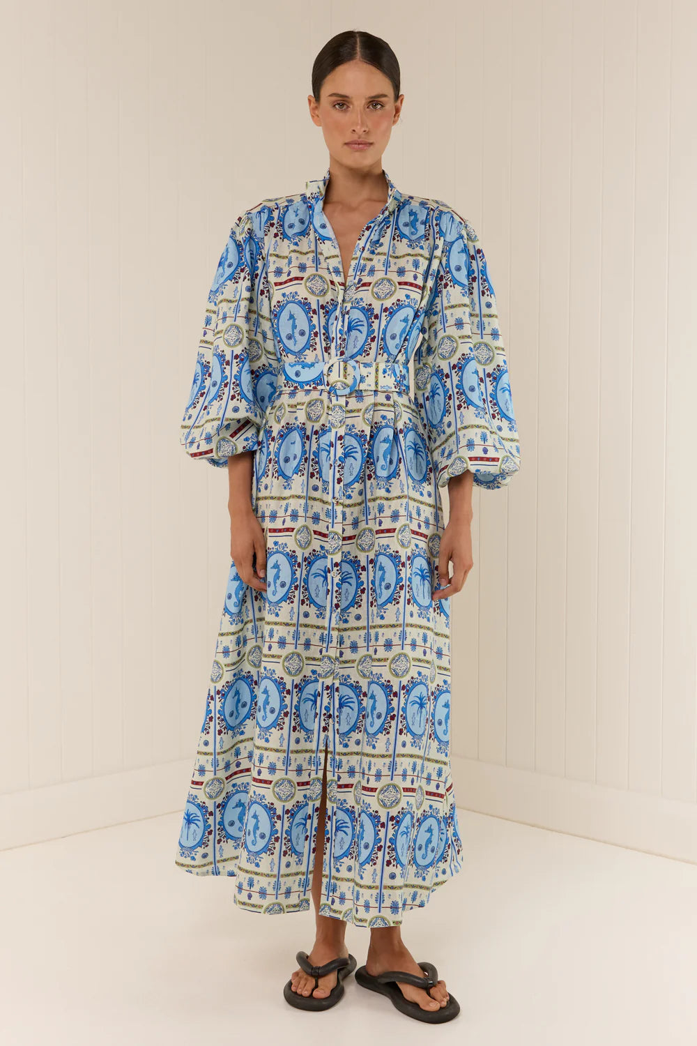 NODDY DRESS - LAGOONA TILE - PALM NOOSA