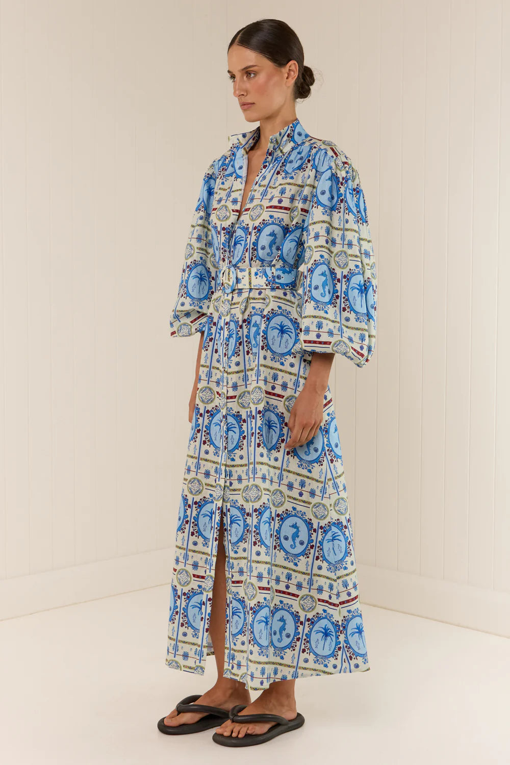NODDY DRESS - LAGOONA TILE - PALM NOOSA