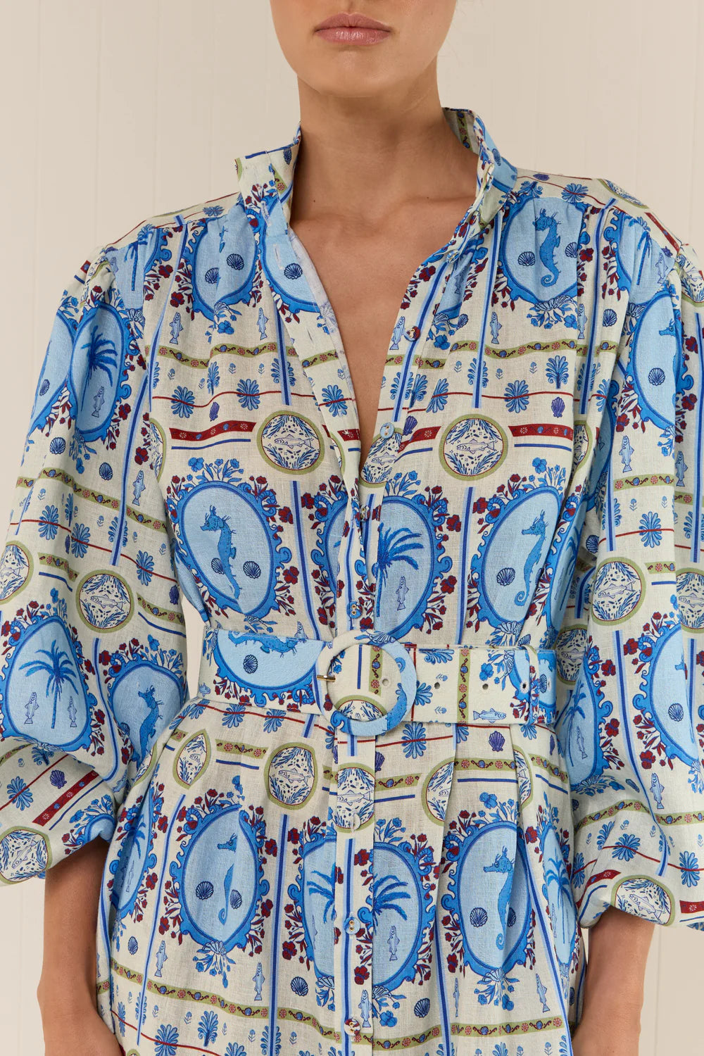 NODDY DRESS - LAGOONA TILE - PALM NOOSA
