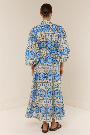 NODDY DRESS - LAGOONA TILE - PALM NOOSA