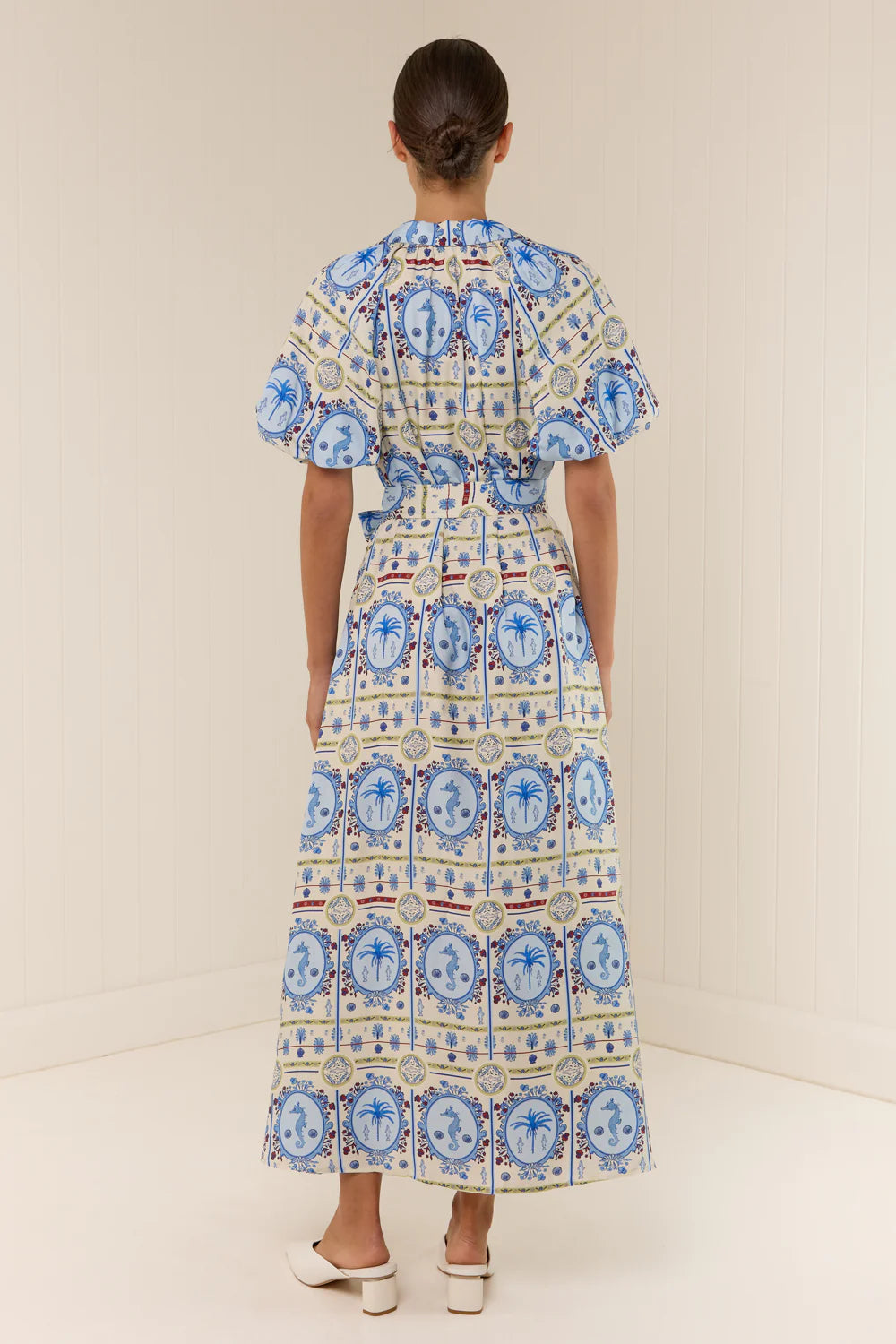 CARLA DRESS - LAGOONA TILE - PALM NOOSA