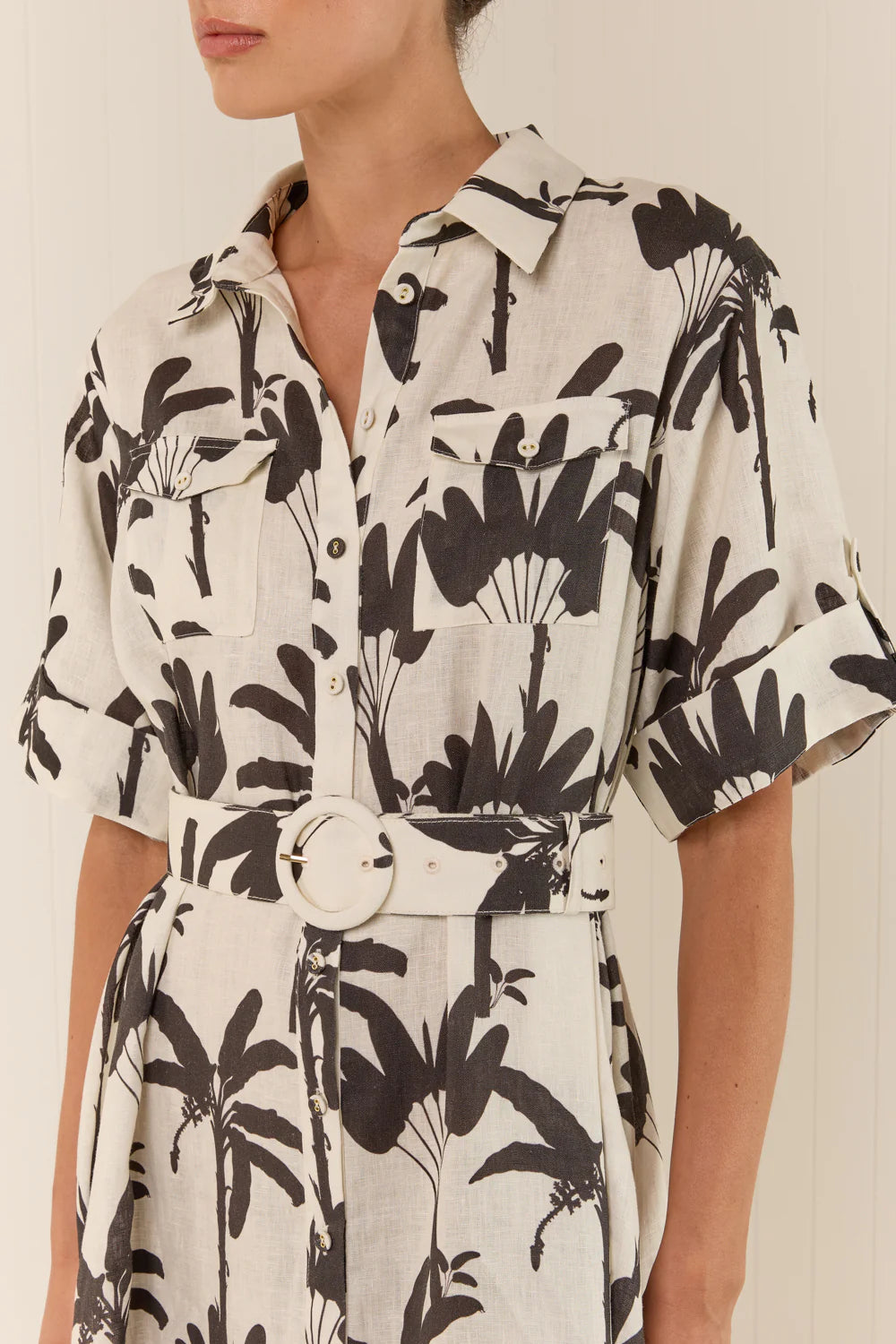 MEMENTO DRESS - MADAGASCAR PALMS - PALM NOOSA