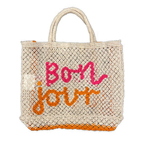 BON-JOUR BAG SMALL - NATURAL / HOT PINK/TANGO - THE JACKSONS