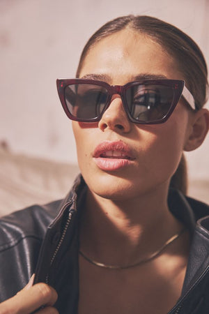 HAILEY II - BURGUNDY / GREY LENS - SODA SHADES