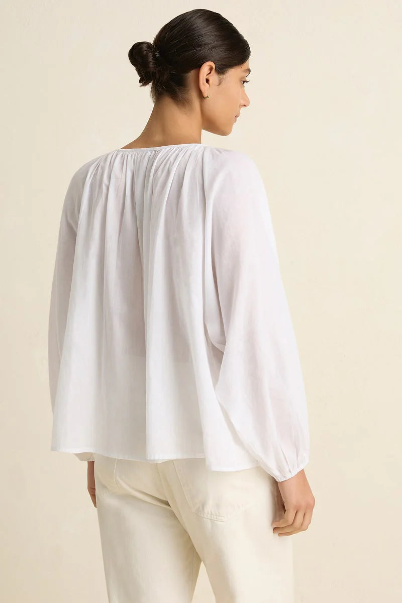 BOWER BLOUSE - WHITE - VILLU