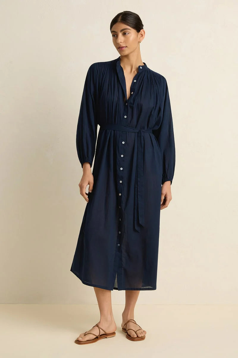 PARADISE SHIRT DRESS - NAVY - VILLU