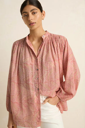 PARADISE BLOUSE - PINK PAISLEY - VILLU